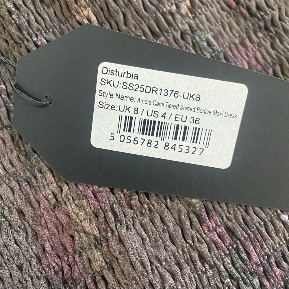 Disturbia Arnora Tiered Shirred Bodice Maxi Dress - Picture 7 of 12